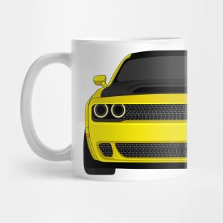 DODGE DEMON FRONT YELLOW Mug